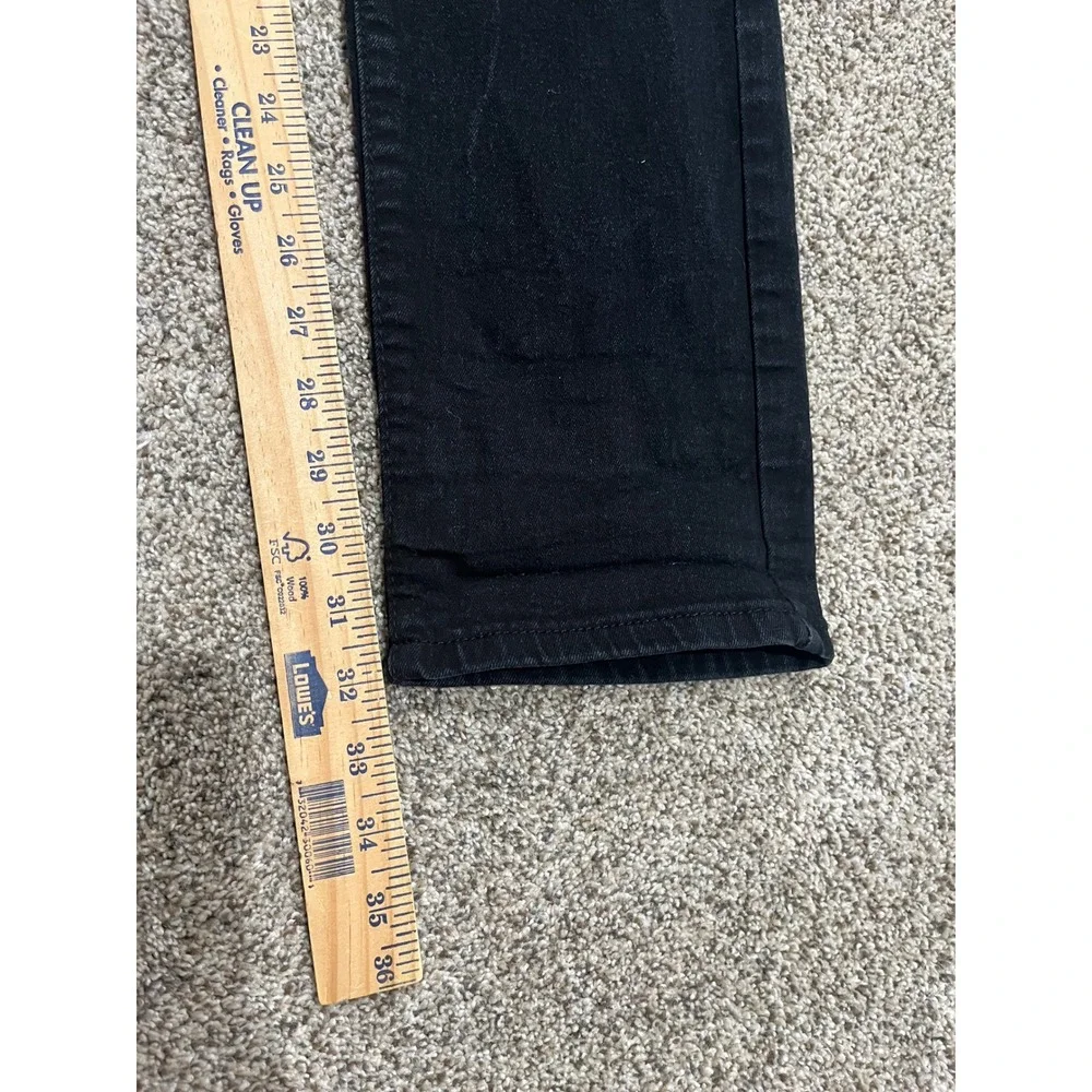 Reason 36 Supply Co Mens Black Distressed Floral Patch Slim Jeans 38 DE-45